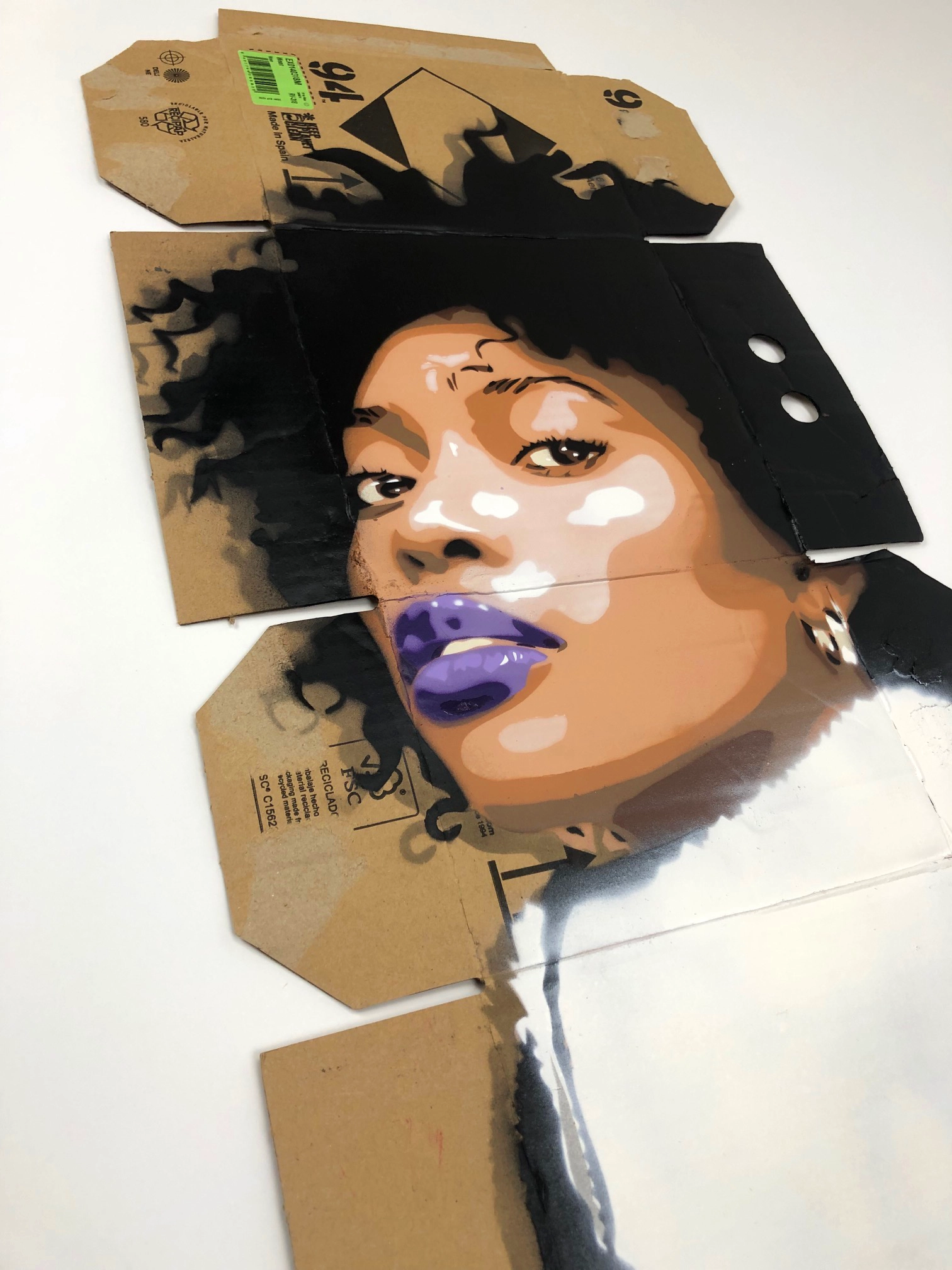Woman with Purple Lipstick on Mtn 94 Box - Image 2