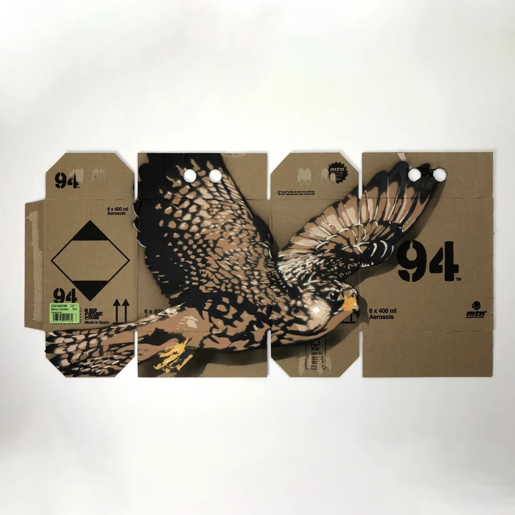 hawk spray paint and stencil on mtn 94 box